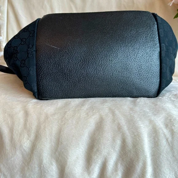 Authentic Gucci black mini canvas tote bag  (Vintage) - Picture 9 of 16